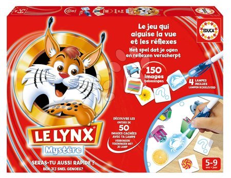 Cizojazyčné společenské hry - Společenská hra Rychlý jako Rys Le Lynx Mystere Educa - 2