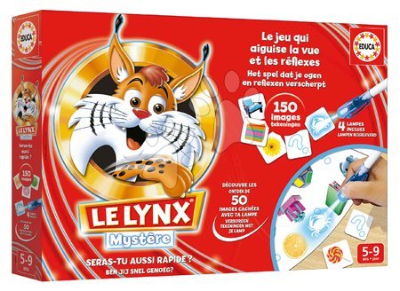 Cizojazyčné společenské hry - Společenská hra Rychlý jako Rys Le Lynx Mystere Educa - 3