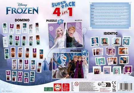 Progresivne dječje puzzle - Superpack 4v1 Frozen Educa - 2