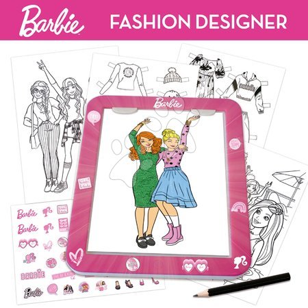 Arts & crafts sets - Creative creation with the Fashion Designer Barbie tablet Educa - 2