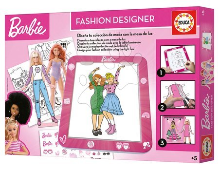 Arts & crafts sets - Creative creation with the Fashion Designer Barbie tablet Educa - 4