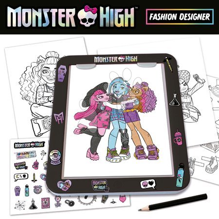 Ruční práce a tvoření - Kreativní tvoření s tabletem Fashion Designer Monster High Educa - 3