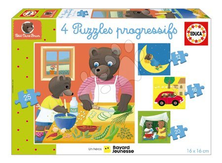 3 - 6 years - Puzzle Petit Ours Brun Progressive Educa