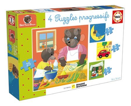 Progressive Kinderpuzzle - Puzzle Petit Ours Brun Progressive Educa - 3