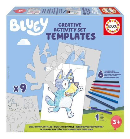 Creative and educational toys - Kreatívne tvorenie Stencil Bluey Activity Set Educa