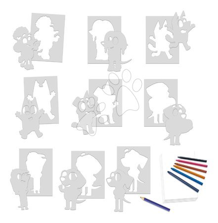 Creative and educational toys - Kreatívne tvorenie Stencil Bluey Activity Set Educa_1