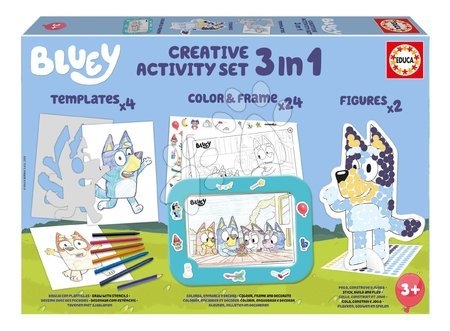 Creative and educational toys - Kreatívne kreslenie s tabletom Colour & Frame Bluey Activity Set Educa 