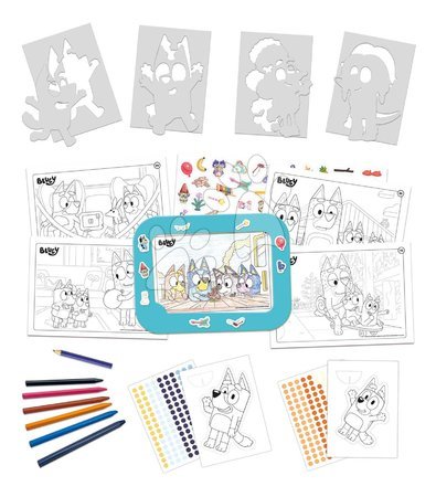 Creative and educational toys - Kreatívne kreslenie s tabletom Colour & Frame Bluey Activity Set Educa _1