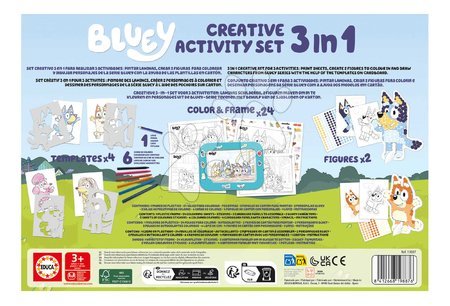 Drawing and painting sets - Kreatívne kreslenie s tabletom Colour & Frame Bluey Activity Set Educa  - 2