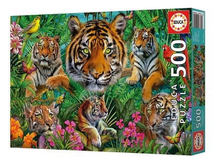 500 piece jigsaw puzzles - Puzzle Tiger Jungle Educa - 6