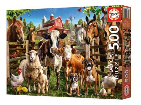 Puzzle 500 dílků - Puzzle Farmyard Buddies Educa - 6