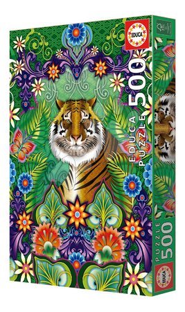 500 piece jigsaw puzzles - Puzzle Bengal Tiger Educa - 6