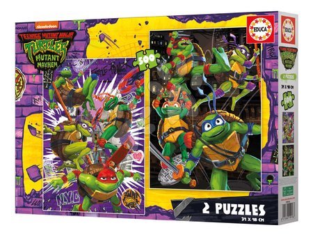 Puzzle 500 dílků - Puzzle Ninja Turtles Educa - 2