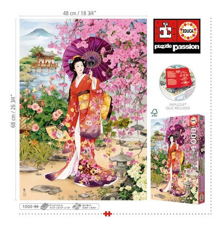 Puzzle 1000 pezzi - Puzzle Teien Haruyo Morita Educa - 2