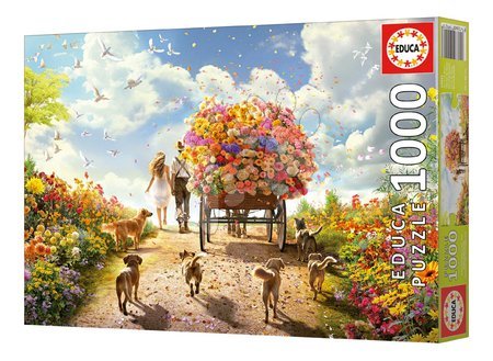 Puzzle 1000 teilig - Puzzle Carrying Flowers Educa - 6