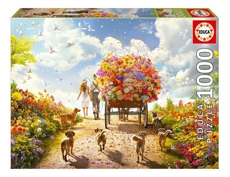 Igrače za vse od 10. leta - Puzzle Carrying Flowers Educa