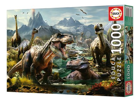 Puzzle 1000 dílků - Puzzle Fierce Dinosaurs Educa - 6