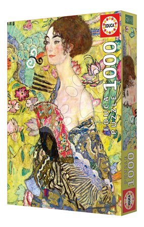 Puzzle 1000 pezzi - Puzzle Lady With a Fan Gustav Klimt Educa - 6