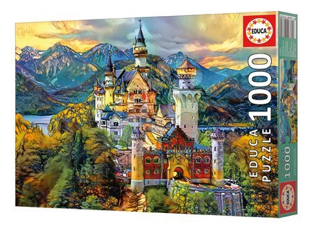 Puzzle 1000 pezzi - Puzzle Neuschwanstein Castle Educa - 6