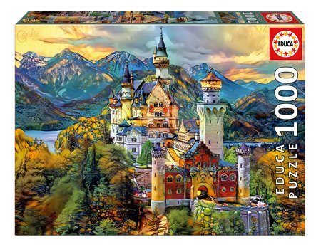 Igrače za vse od 10. leta - Puzzle Neuschwanstein Castle Educa