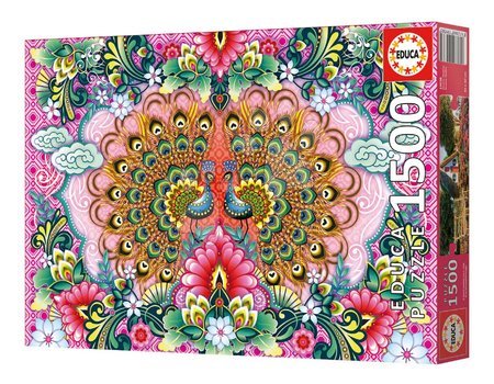 1500 piece jigsaw puzzles - Puzzle Bengal Peacocks Educa - 6