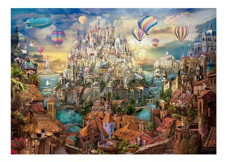 2000 darabos puzzle - Puzzle Dream Town Educa - 1