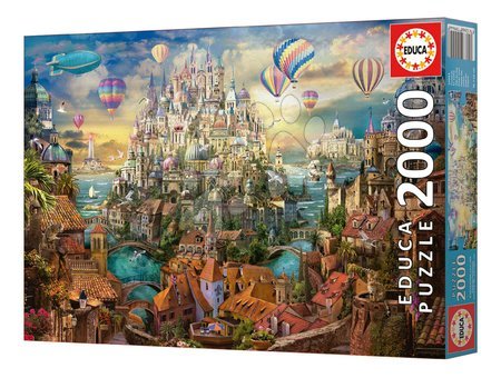 2000 darabos puzzle - Puzzle Dream Town Educa - 6