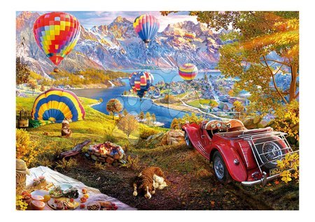 3000 piece jigsaw puzzles - Puzzle Hot Air Balloon Valley Educa_1