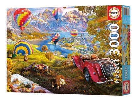 3000 darabos puzzle - Puzzle Hot Air Balloon Valley Educa - 6