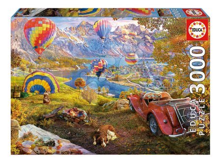 Jigsaw puzzles and games - Puzzle Hot Air Balloon Valley Educa