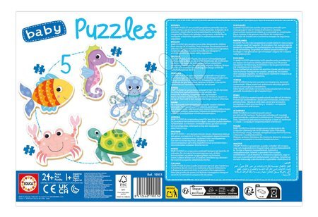 Baby puzzles - Baby puzzle Morské zvieratká Educa - 2