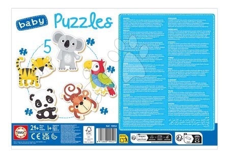 Baby puzzles - Baby puzzle Exotické zvieratká Educa - 2