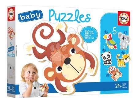 Baby puzzles - Baby puzzle Exotické zvieratká Educa - 3