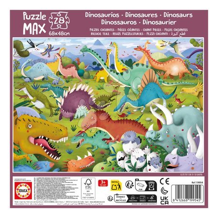 Kinderpuzzle ab 100-300 Stücken - Puzzle Dinosaury MAX Educa - 2