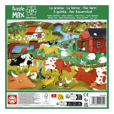 Rompecabezas infantiles de 100-300 piezas - Puzzle Farma MAX Educa - 2