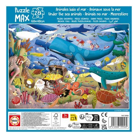 Rompecabezas infantiles de 100-300 piezas - Puzzle Podmorský svet MAX Educa - 2