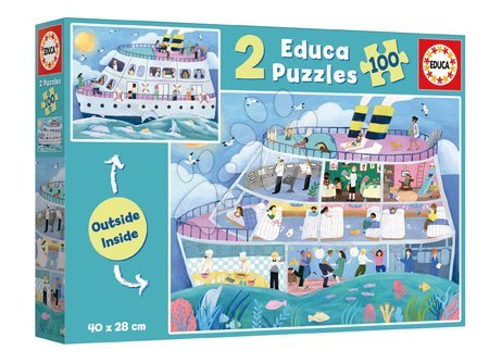 Kids' 100-300 piece puzzles - Puzzle Loď Inside&Outside Vessel Educa - 3