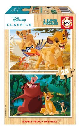  - Puzzle din lemn Regele Leu Disney Educa