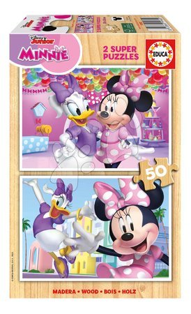 Wooden Disney puzzles - Drevené puzzle Minnie Educa