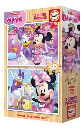 Wooden Disney puzzles - Drevené puzzle Minnie Educa - 3