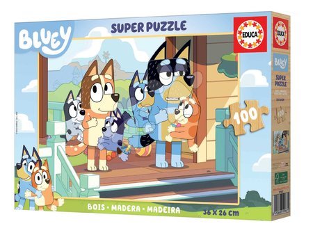 Wooden Disney puzzles - Drevené puzzle Bluey Educa - 3