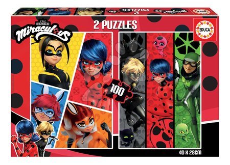 Puzzle pentru copii 100 - 300 de bucăți - Puzzle Miraculous Ladybug Educa