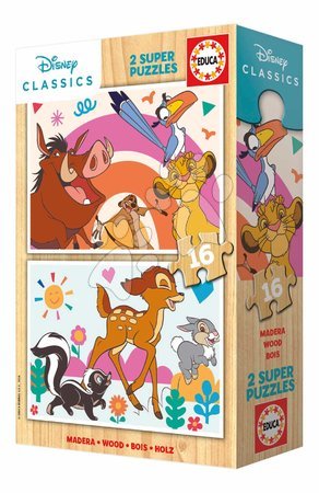 Dřevěné Disney puzzle - Dřevěné puzzle Animals Disney Educa - 3