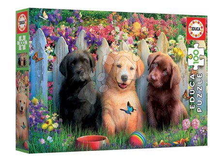 Dětské puzzle od 100–300 dílků - Puzzle Posing Puppies Educa - 3