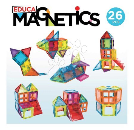 BIG-Bloxx building toys - Stavebnica 3D magnetická malá Magnetics Building Tiles Educa - 2