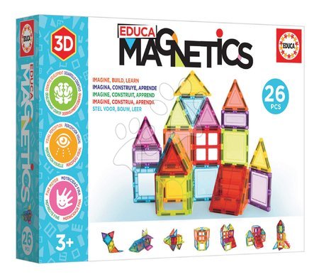 BIG-Bloxx building toys - Stavebnica 3D magnetická malá Magnetics Building Tiles Educa - 4