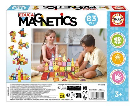 BIG-Bloxx building toys - Stavebnica 3D magnetická extra veľká  Magnetics Building Tiles Educa - 3