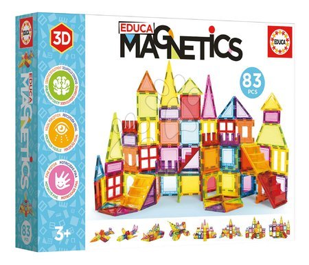 BIG-Bloxx building toys - Stavebnica 3D magnetická extra veľká  Magnetics Building Tiles Educa - 4