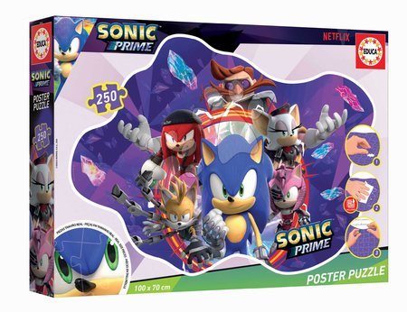 Gyerek puzzle 100-300 darabos - Puzzle poszter Sonic Prime Educa - 3