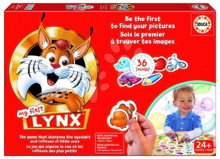 Cizojazyčné společenské hry - Společenská hra Rychlý jako rys My First Lynx Educa - 1